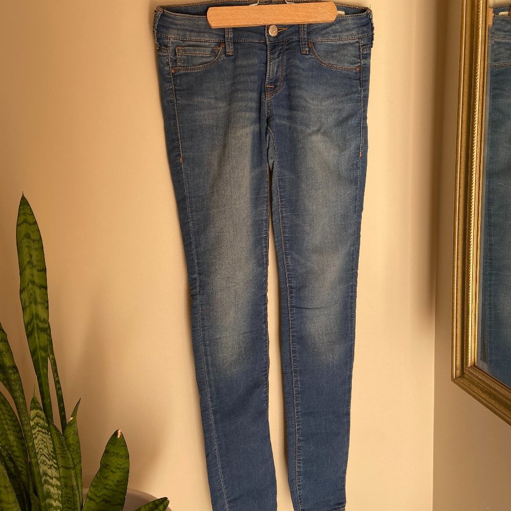 Blue jean jeggings